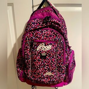 Purple roots backpack
